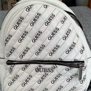Guess White and Black Travel Bag